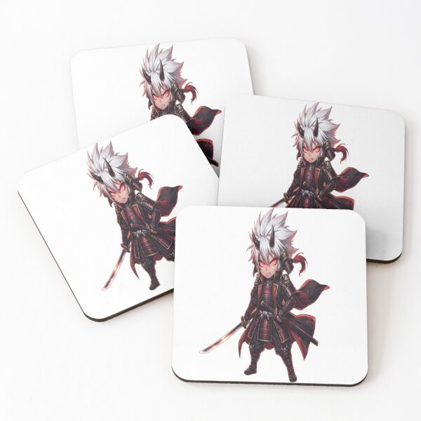 Item preview, Demon Samurai Chibi Warrior | Dark Fantasy designed and sold by AdityaShop18.