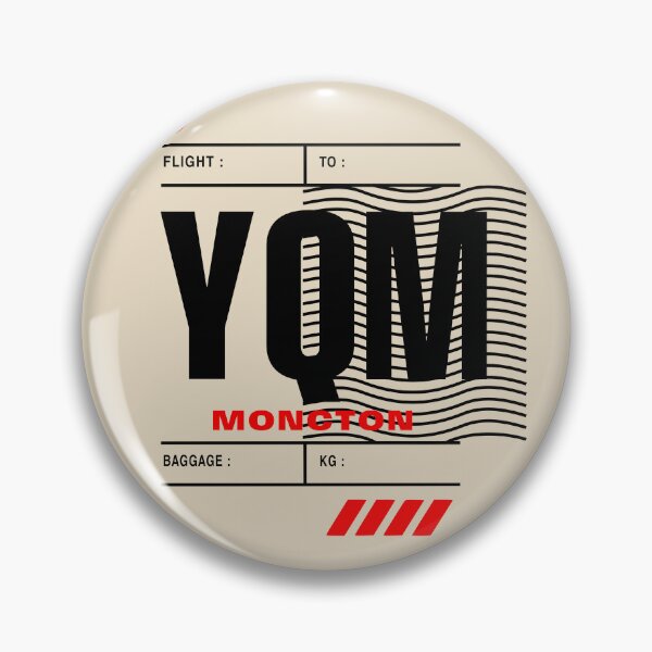 Item preview, MONCTON YQM • BOLD CANADIAN AIRPORT TAG DESIGN designed and sold by VoglR.