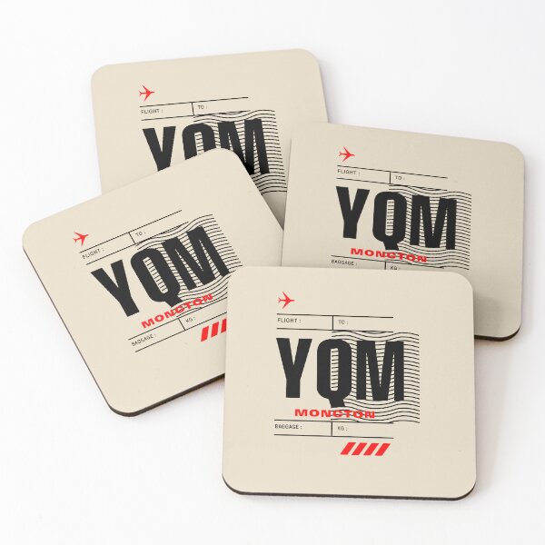 Item preview, MONCTON YQM • BOLD CANADIAN AIRPORT TAG DESIGN designed and sold by VoglR.