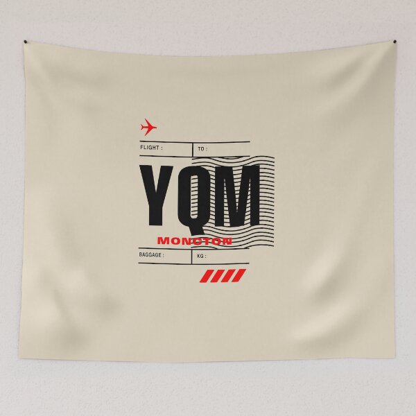 Item preview, MONCTON YQM • BOLD CANADIAN AIRPORT TAG DESIGN designed and sold by VoglR.
