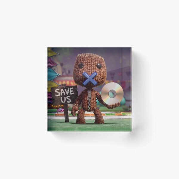Item preview, 'Save Us' - Sackboy - Save The Disc designed and sold by n-i-t-s.