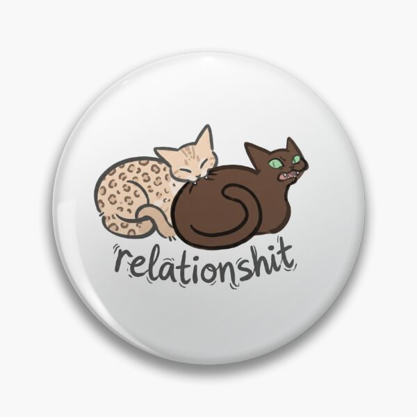 Item preview, Relationshit Cat Meme – Funny Toxic Relationship Cat Illustration designed and sold by SoftPawsAtelier.