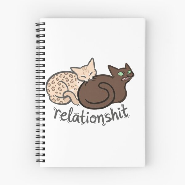 Item preview, Relationshit Cat Meme – Funny Toxic Relationship Cat Illustration designed and sold by SoftPawsAtelier.
