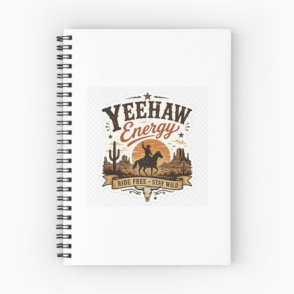Item preview, YEEHAW Energy – Retro Western Cowboy Sticker designed and sold by DESPOT07.