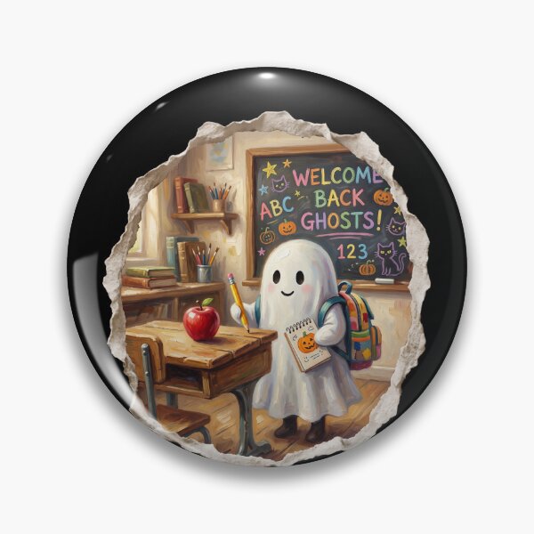 Artikelvorschau, Willkommen zurück, Ghosts-Klassenzimmer-Schüler entworfen und verkauft von Roy & Tiffany.