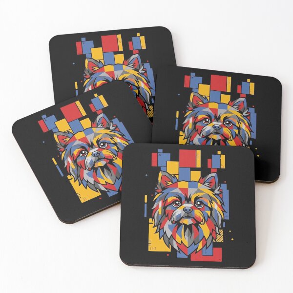 Item preview, Funny Shiranian Colorful Blocks Geometric Art Mom Dad Kids designed and sold by FurryHavenPH.