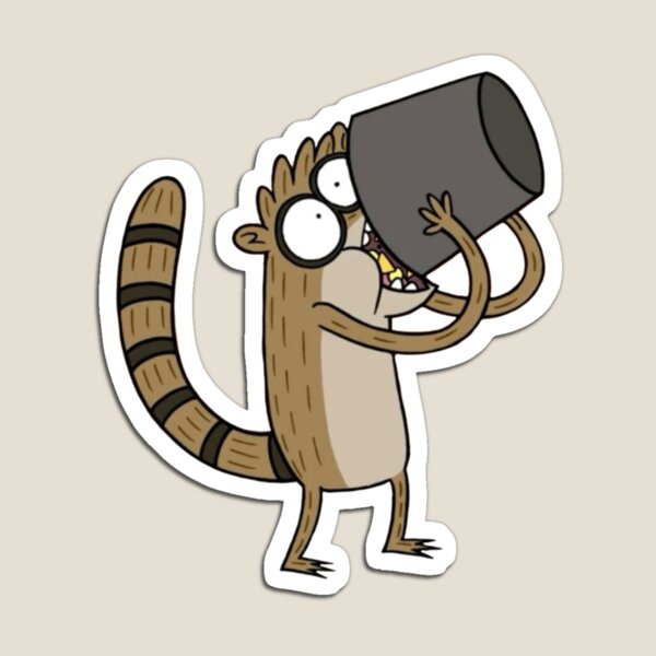 Item preview, rigby eats garbage designed and sold by lets go already.