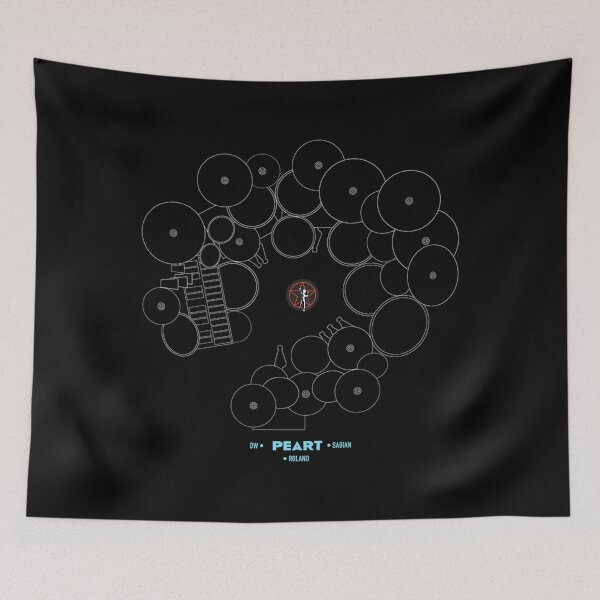 Item preview, Neil Peart Legendary Drummer - It's Pronounced Piert Drum Kit designed and sold by AZABSTORE.