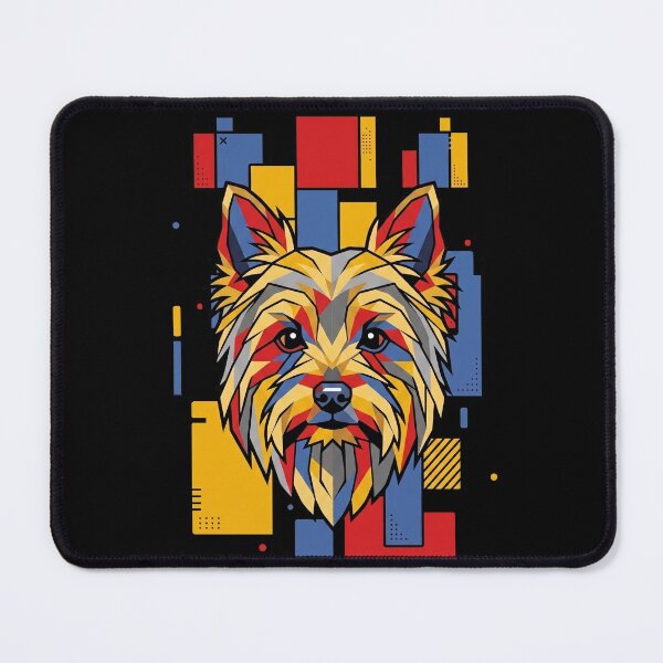 Item preview, Funny Silky Terrier Colorful Blocks Geometric Art Mom Dad Kids designed and sold by FurryHavenPH.