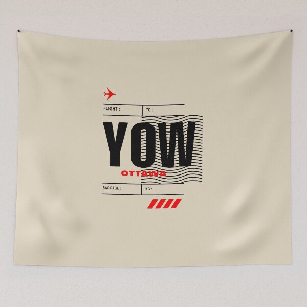 Item preview, OTTAWA YOW • BOLD CANADIAN AIRPORT TAG DESIGN designed and sold by VoglR.