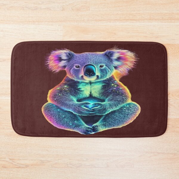 Item preview, The Cosmic Guardian of Inner Peace, Cosmic Meditating Koala - Spiritual Psychedelic Art with Rainbow Aura and Galaxy designed and sold by RAYBIL.