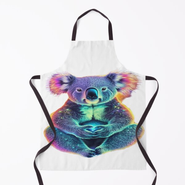 Item preview, The Cosmic Guardian of Inner Peace, Cosmic Meditating Koala - Spiritual Psychedelic Art with Rainbow Aura and Galaxy designed and sold by RAYBIL.