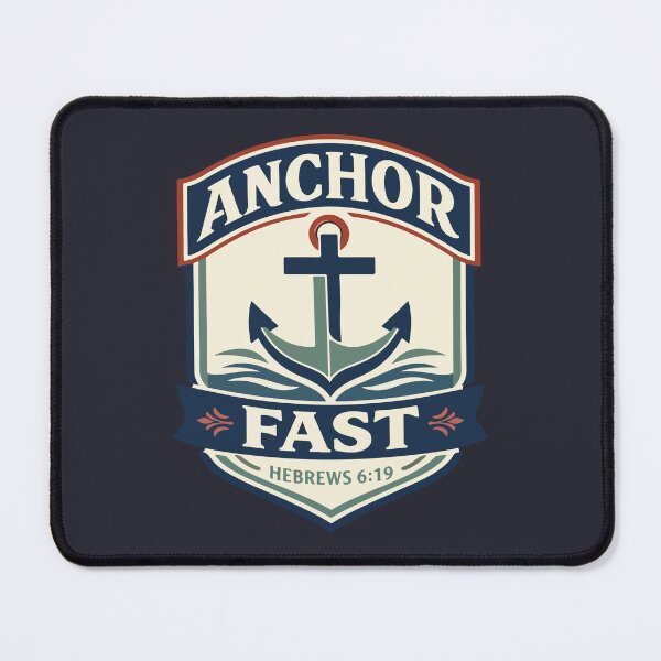 Item preview, Anchor Fast Christian Nautical – Hebrews 6:19 Bible Verse designed and sold by stylishdzign.