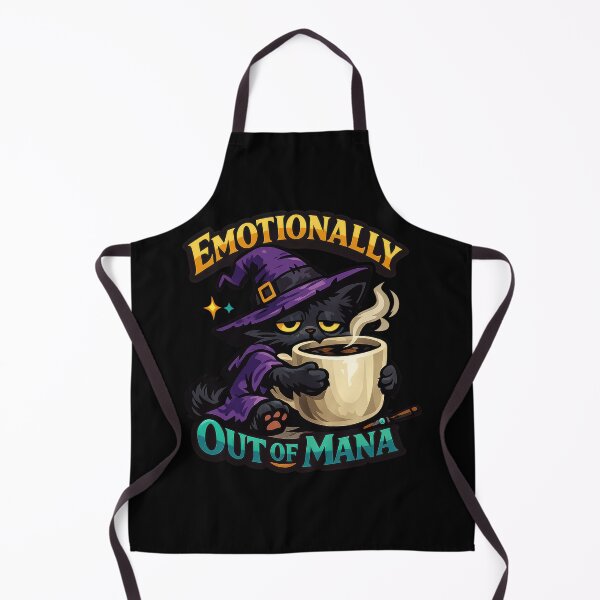 Item preview, Emotionally Out of Mana Black Cat Witch designed and sold by Sketchlegacy.
