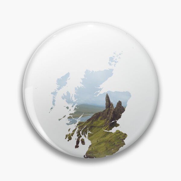 Item preview, Old Man of Storr Isle of Skye Scotland Map Silhouette V2 designed and sold by Maroan93.
