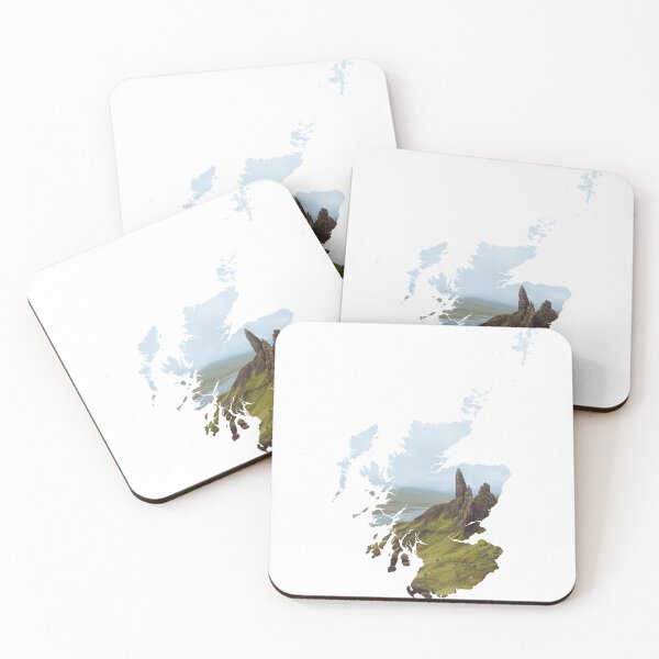 Item preview, Old Man of Storr Isle of Skye Scotland Map Silhouette V2 designed and sold by Maroan93.