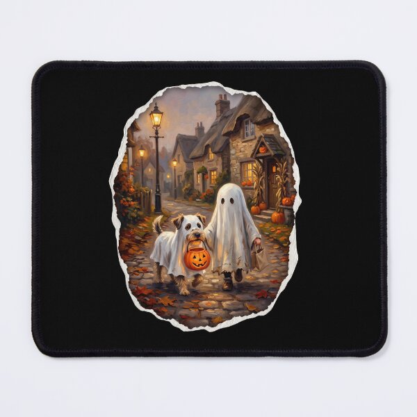 Item preview, Ghost and Dog Halloween Night Walk designed and sold by Roy & Tiffany.