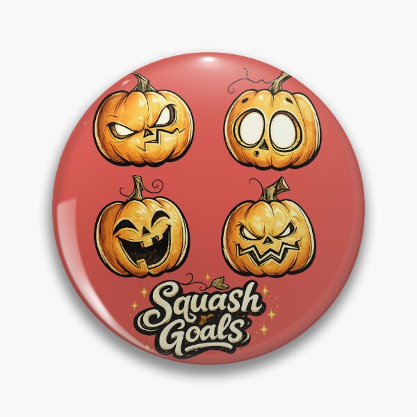 Item preview, Squash Goals Halloween Pumpkin Faces Funny Vintage T-Shirt Design designed and sold by SamiOmar94.