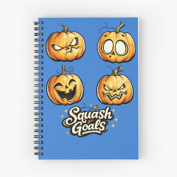 Item preview, Squash Goals Halloween Pumpkin Faces Funny Vintage T-Shirt Design designed and sold by SamiOmar94.