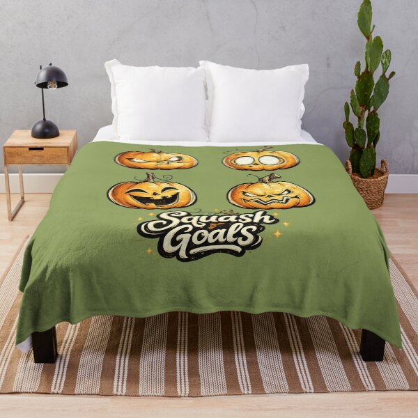 Item preview, Squash Goals Halloween Pumpkin Faces Funny Vintage T-Shirt Design designed and sold by SamiOmar94.