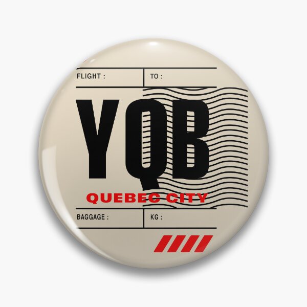 Item preview, QUEBEC CITY YQB • BOLD CANADIAN AIRPORT TAG DESIGN designed and sold by VoglR.
