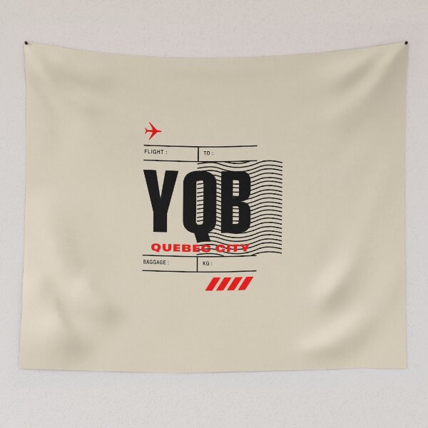 Item preview, QUEBEC CITY YQB • BOLD CANADIAN AIRPORT TAG DESIGN designed and sold by VoglR.