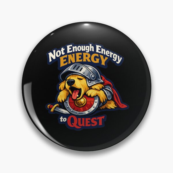 Item preview, Questing Can Wait Golden Retriever Knight  designed and sold by Sketchlegacy.