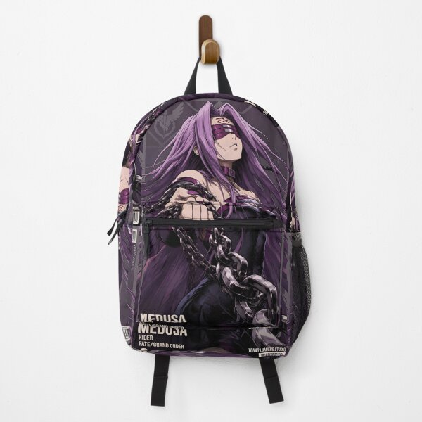 Item preview, Blindfolded Chain Guardian – Dark Fantasy Purple Anime Style Art Print designed and sold by Dyan4.
