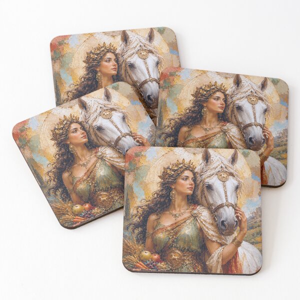 Item preview, Celtic Goddess Epona painting designed and sold by GalleryKauffeld.