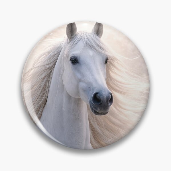 Item preview, Majestic White Horse in Winter Wonderland a Pretty Christmas Holiday Seasons Greetings designed and sold by Stephanie Laird.