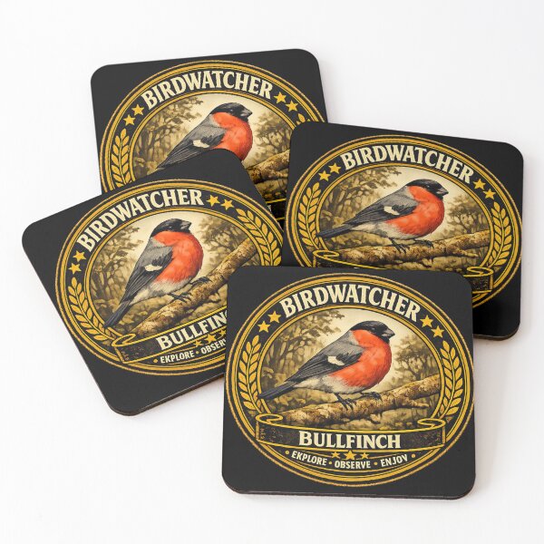 Item preview, Bullfinch Birdwatcher Vintage Heritage Badge designed and sold by stevenwoodcock.