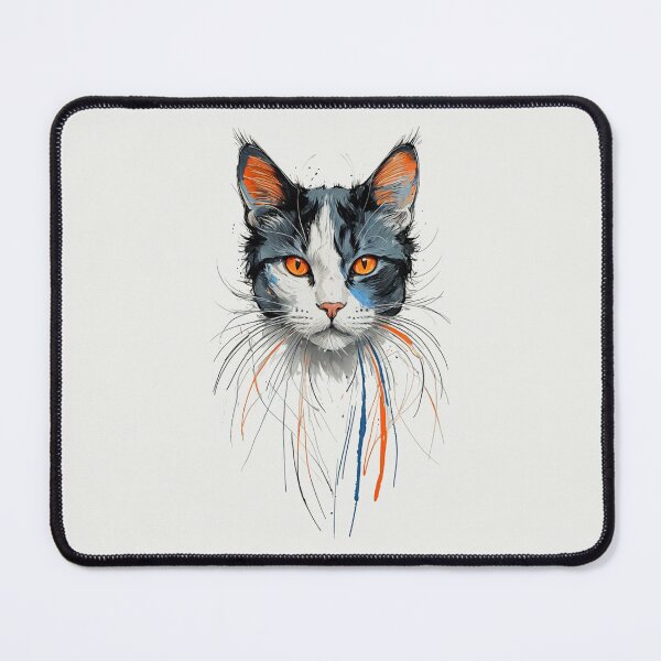 Item preview, Black Cat Watercolor Art with Amber Eyes designed and sold by LONE SPIRIT CO..