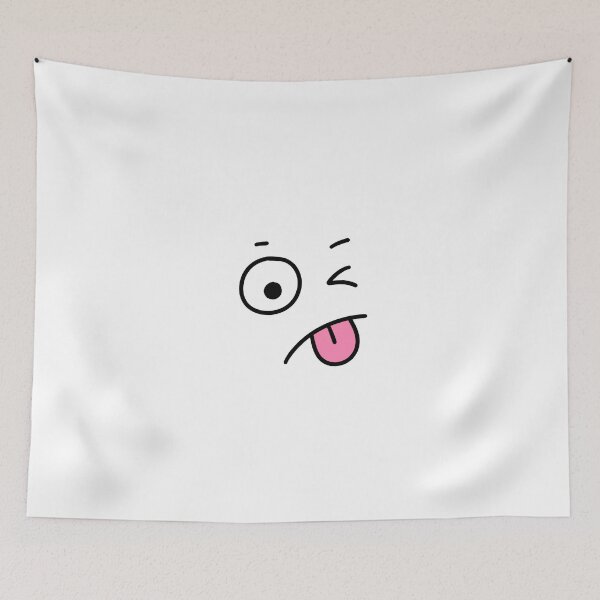Item preview, Hand Drawn Winking Emoji Face Sticking Tongue Out - Playful Doodle Asset designed and sold by somimalikkk.