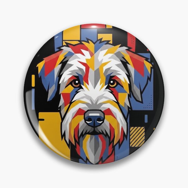 Item preview, Funny Soft Coated Wheaten Terrier Colorful Blocks Geometric Art Mom Dad Kids designed and sold by FurryHavenPH.