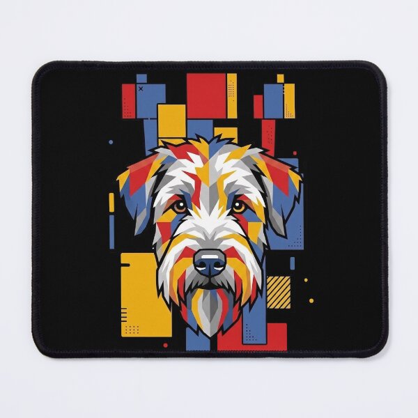 Item preview, Funny Soft Coated Wheaten Terrier Colorful Blocks Geometric Art Mom Dad Kids designed and sold by FurryHavenPH.