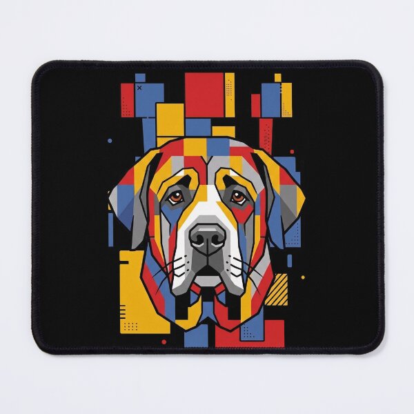 Item preview, Funny Spanish Mastiff Colorful Blocks Geometric Art Mom Dad Kids designed and sold by FurryHavenPH.