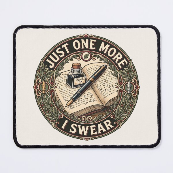 Item preview, Just One More I Swear Vintage Badge - Fountain Pen Addict designed and sold by Graphicarium Shop.
