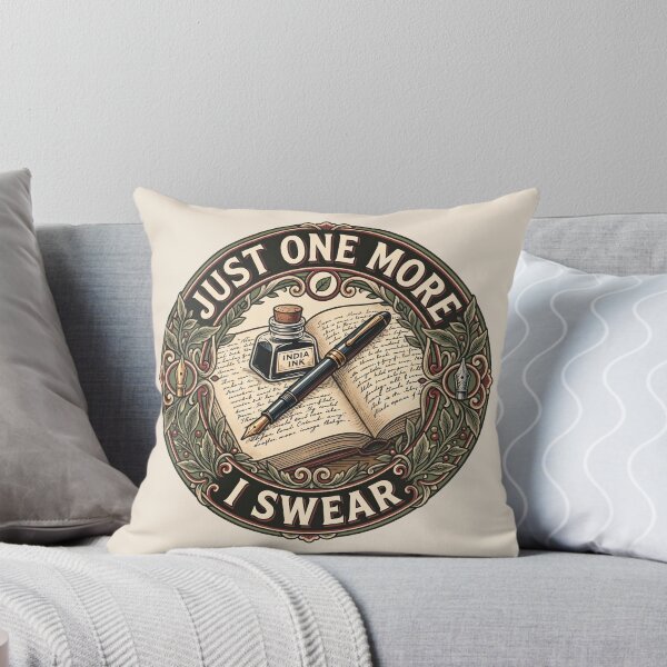 Item preview, Just One More I Swear Vintage Badge - Fountain Pen Addict designed and sold by Graphicarium Shop.