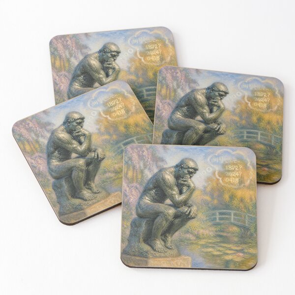 Item preview, The Thinker Forgot the Password | Rodin Meets Modern Problems designed and sold by ManggaeJM.
