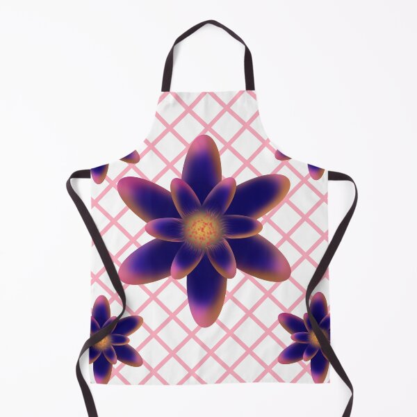 Item preview, Midnight Bloom Floral Pattern | Purple Blue Gradient Flowers on Pink Lattice | Modern Botanical Illustration designed and sold by HopeAndHustle.
