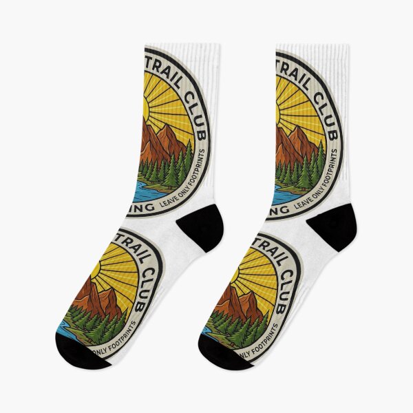 Item preview, Retro Wilderness Trail Club Camping Circular Badge with Canoe and Mountain designed and sold by GabeMountainArt.