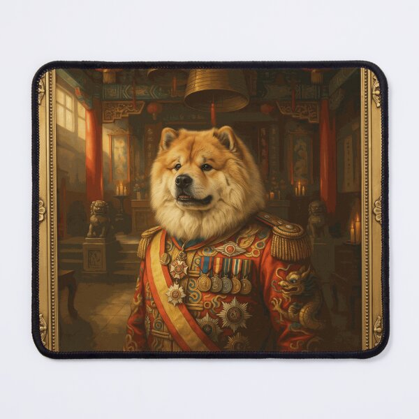 Item preview, Regal Chow Chow General in Ornate Imperial Uniform Vintage Royal Pet Portrait designed and sold by RonanHalstead.