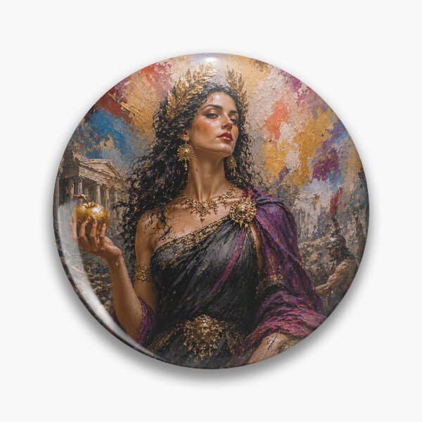Item preview, Greek Goddess Eris painting designed and sold by GalleryKauffeld.