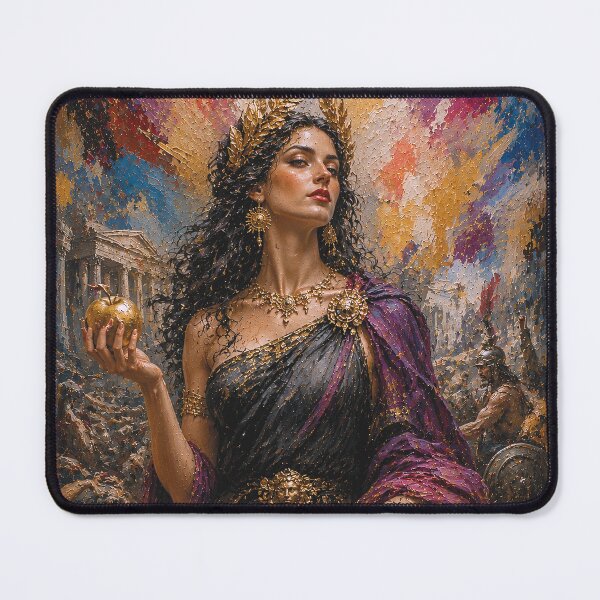 Item preview, Greek Goddess Eris painting designed and sold by GalleryKauffeld.