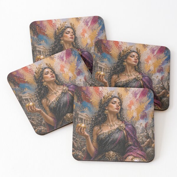 Item preview, Greek Goddess Eris painting designed and sold by GalleryKauffeld.