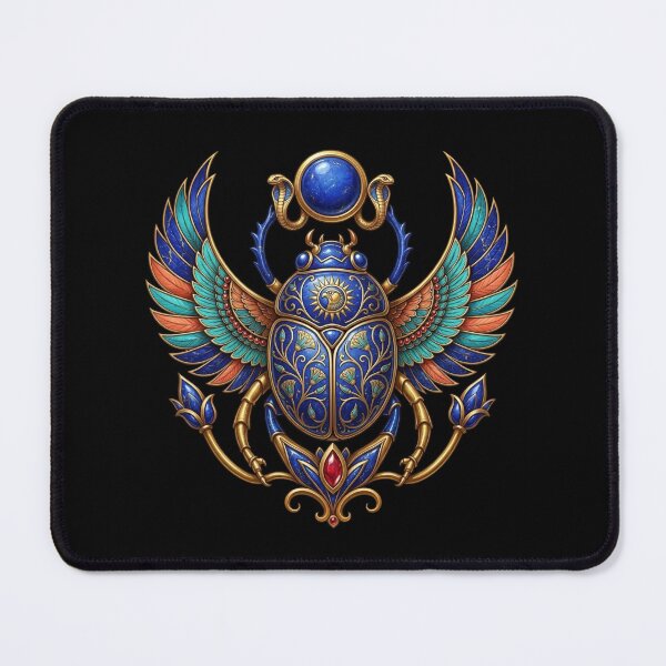 Item preview, Lapis Lazuli Scarab | Ancient Egyptian Gem Art designed and sold by Zaru Art Studio.