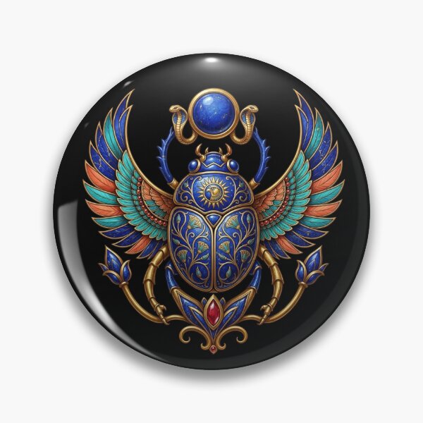 Item preview, Lapis Lazuli Scarab | Ancient Egyptian Gem Art designed and sold by Zaru Art Studio.
