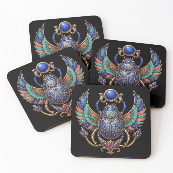 Item preview, Lapis Lazuli Scarab | Ancient Egyptian Gem Art designed and sold by Zaru Art Studio.