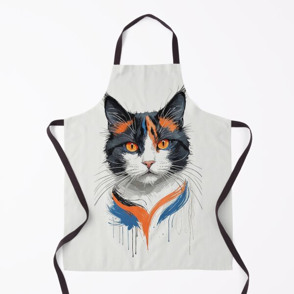 Item preview, Black Cat Abstract Watercolor Portrait designed and sold by LONE SPIRIT CO..