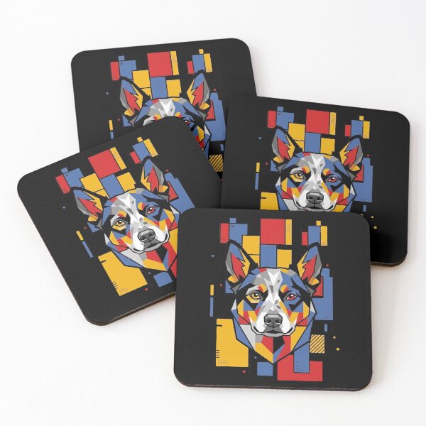 Item preview, Funny Texas Heeler Colorful Blocks Geometric Art Mom Dad Kids designed and sold by FurryHavenPH.